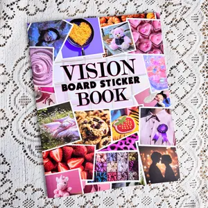 Teenage Vision Theme Sticker Book, Decorative Stickers, 20 Sheets (203 Pieces) Inspirational Dream Goal DIY Cutouts, Perfect Gift for Friends and Family