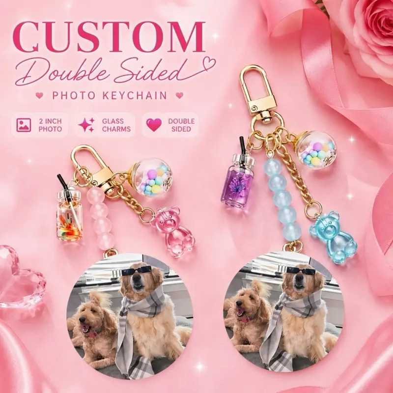 Custom cute charm keychain