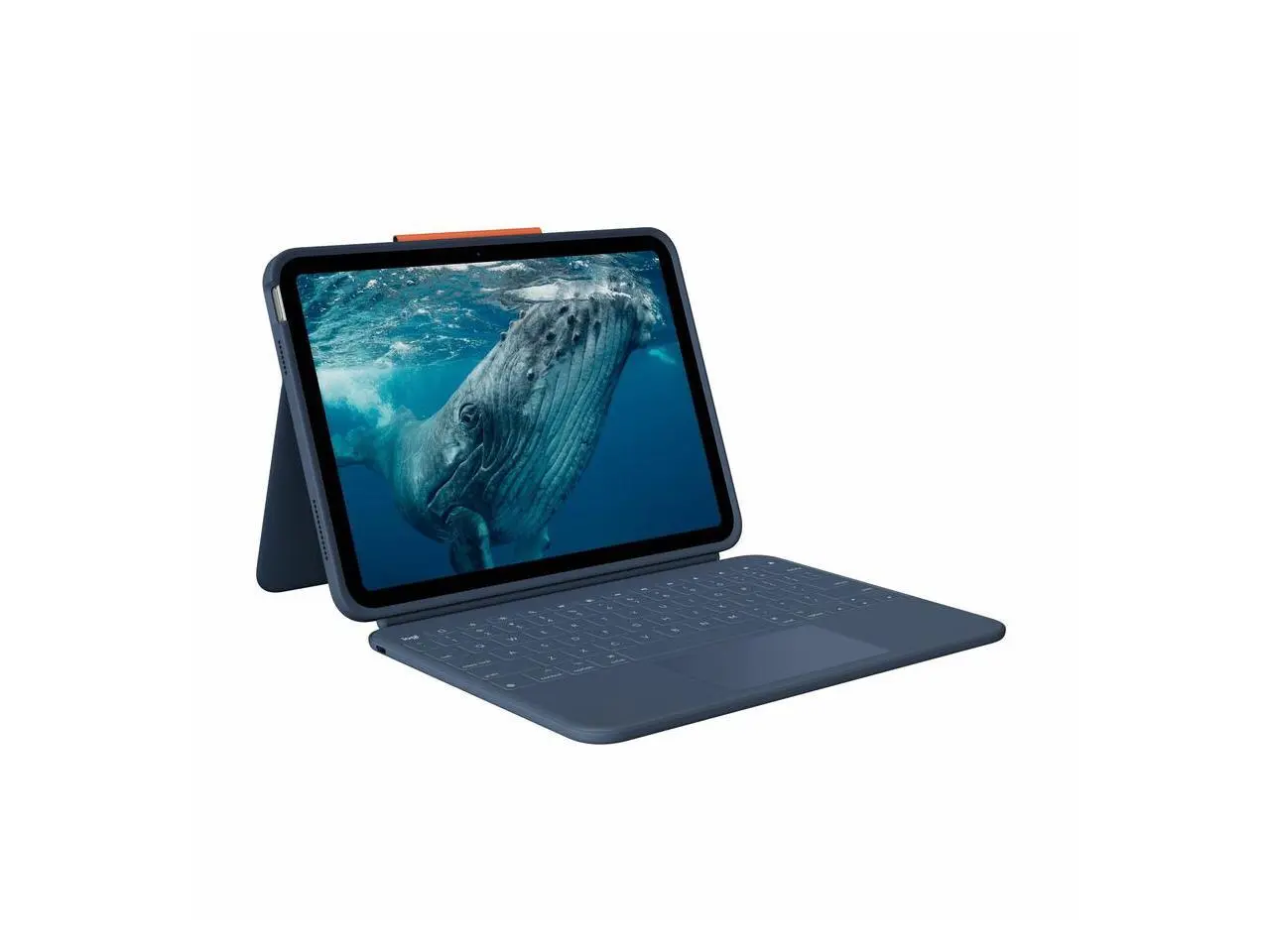 Logitech Rugged Combo 4c Touch iPad Keyboard Case iPad (10th Gen, A16) Case with Trackpad  - Military-Grade Drop Protection - USB-C Port, Smart Connector - Pencil Holder 920-014146