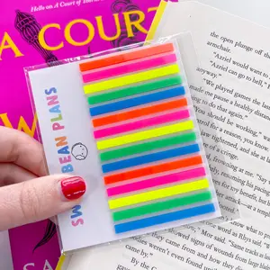 Neon Transparent Small Thin Sticky Strips