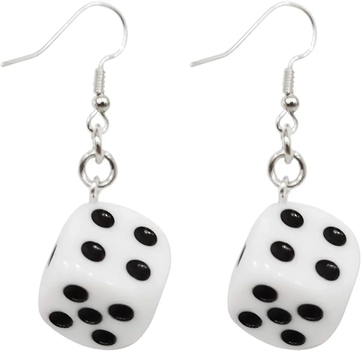 Dice Earrings for Women Weird Earrings Funny Novelty Dangle Earrings Cube Earrings Gag Gifts Cute Lesbian Earrings