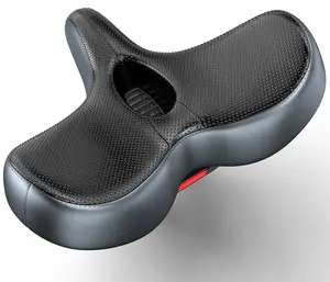 IPOW Comfort Oversized Bike Seat Widened Bicycle Saddle with Soft Thickened Memory Foam Cushion Waterproof for Women & Men Universal Fit for Indoor/Outdoor Bikes