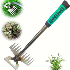 2026 new weeding artifact, durable farm and home gardening manual weeding tools, digging outdoor agricultural hoes, ergonomic garden weeding tools, suitable for outdoor gardening and landscaping, agricultural, sea, gardening, vegetable planting, Handle