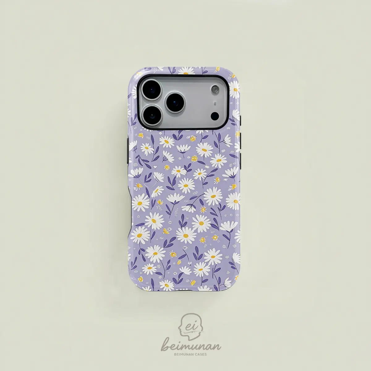 2-in-1 Smartphone Case with Purple Watercolor Daisy Floral Pattern - Durable, MagSafe-Compatible, for iPhone 17/16/15/14/13/12/11 Pro Max/Plus/Pro, Handheld Cellphone Protection for Devices, Stylish Birthday Gift, Casing,back to school,back to school haul