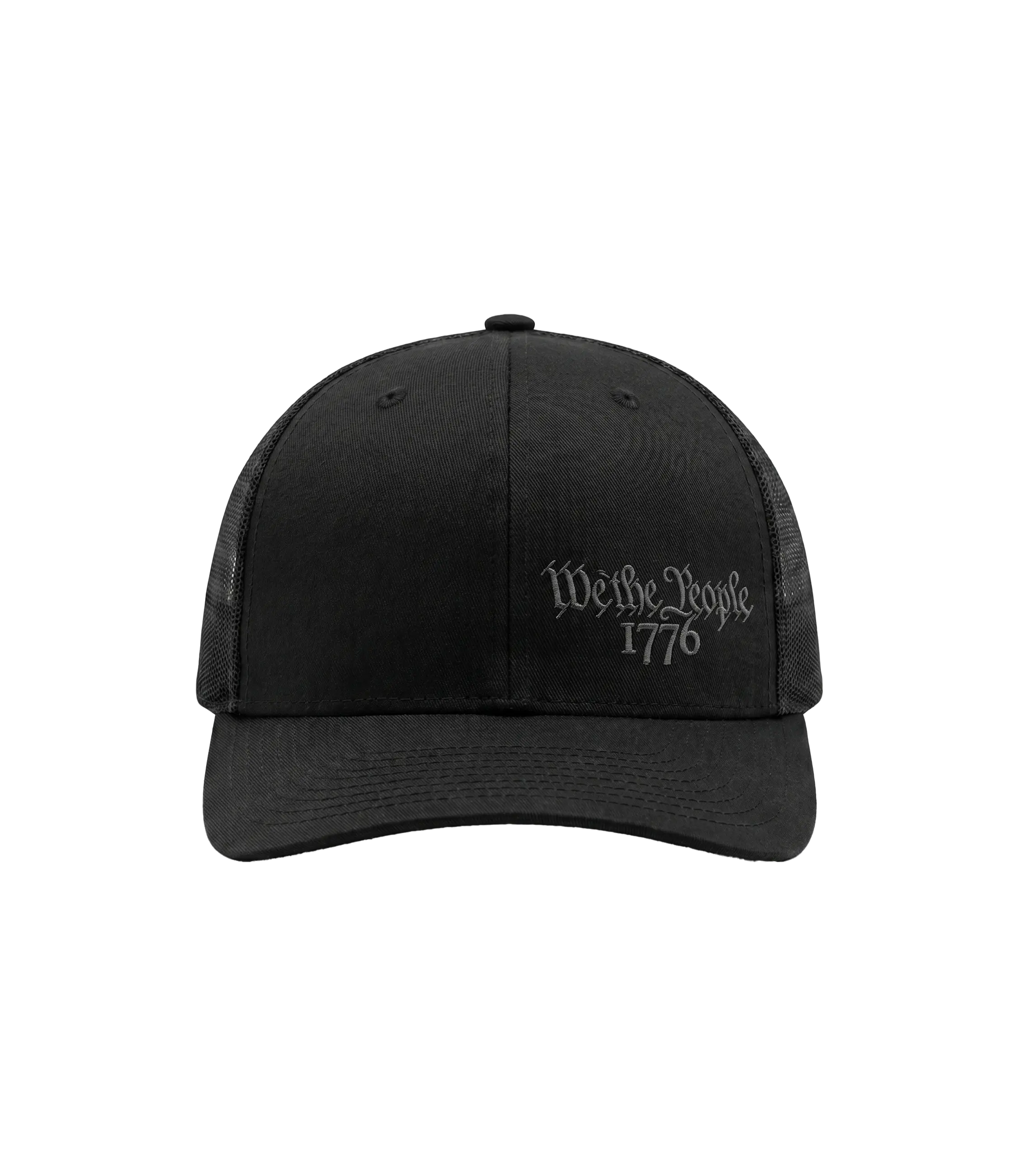 We The People 1776 Custom Embroidered Hat - Mesh, Pre-Curved Visor, Structured Front, Custom Embroidered Hats, Baseball Cap, Print, Custom Hats, Unisex Fit