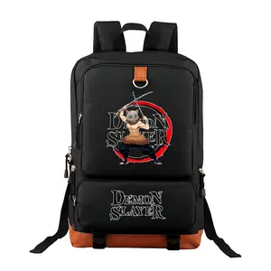Demon Slayer Trendy Youth Backpack – Travel & School Bag,Laptop Backpack  Perfect for Commuting, Camping & Daily Use, Durable Large-Capacity Design, Best Gift for Boys & Girls 11.4''*18.1''