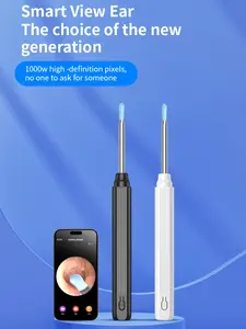 Ultra Ear Wax Removal, Ear Cleaner with Camera Ear Scope, Wax Remove Ear Pick with Ear Otoscope Tweezers, Visual Dropper Cleaning Kit, Ear/Nose/Throat Examination Tool for Family   Full HD Security Cameras Wireless Compact 2k  security  cam wifi  camera