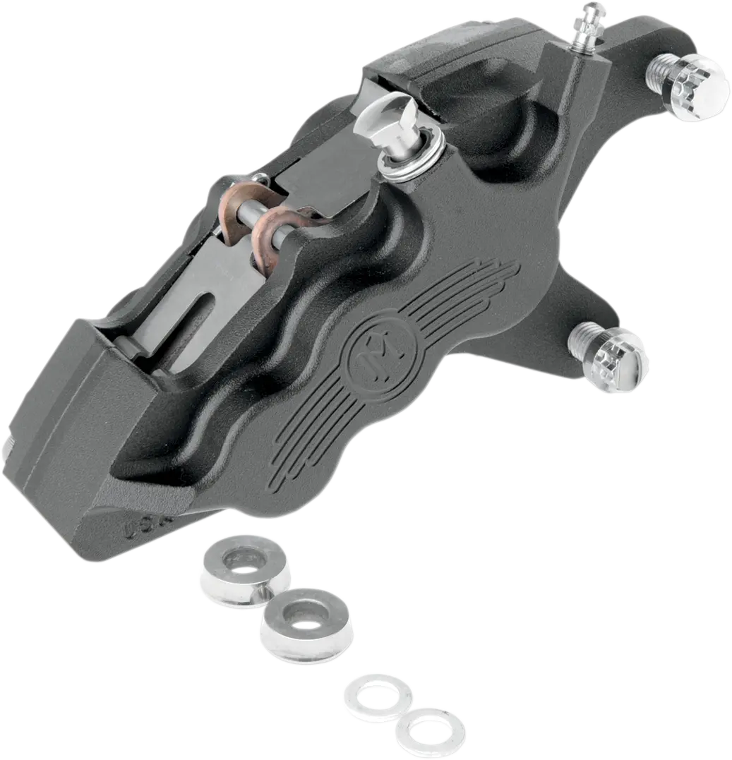 PERFORMANCE MACHINE (PM) Six-Piston Differential-Bore Front Caliper - Right - Black Ops - 11.5" - '00-'07