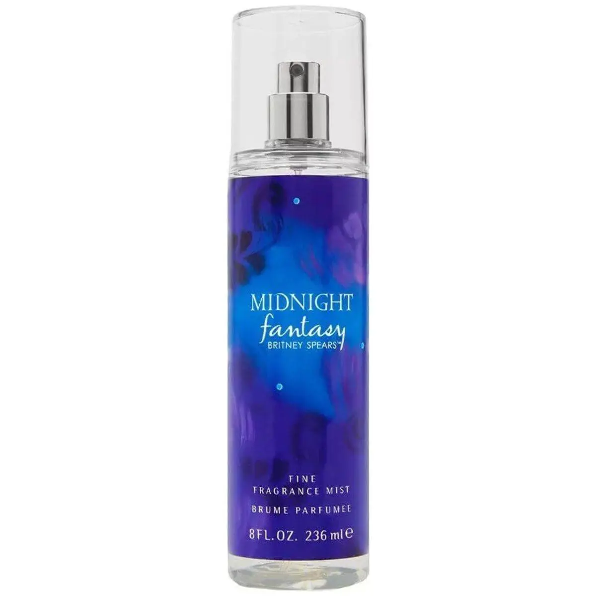Britney Spears Midnight Fantasy Women's Body Mist - 8 fl oz Cherry Blend Bottle, New, Floral Scent, Aromatic Sweet Fruity Fragrance Spray, Aromatic Sweet Scent, Floral Scents, Aromatic Fruity Fragrance