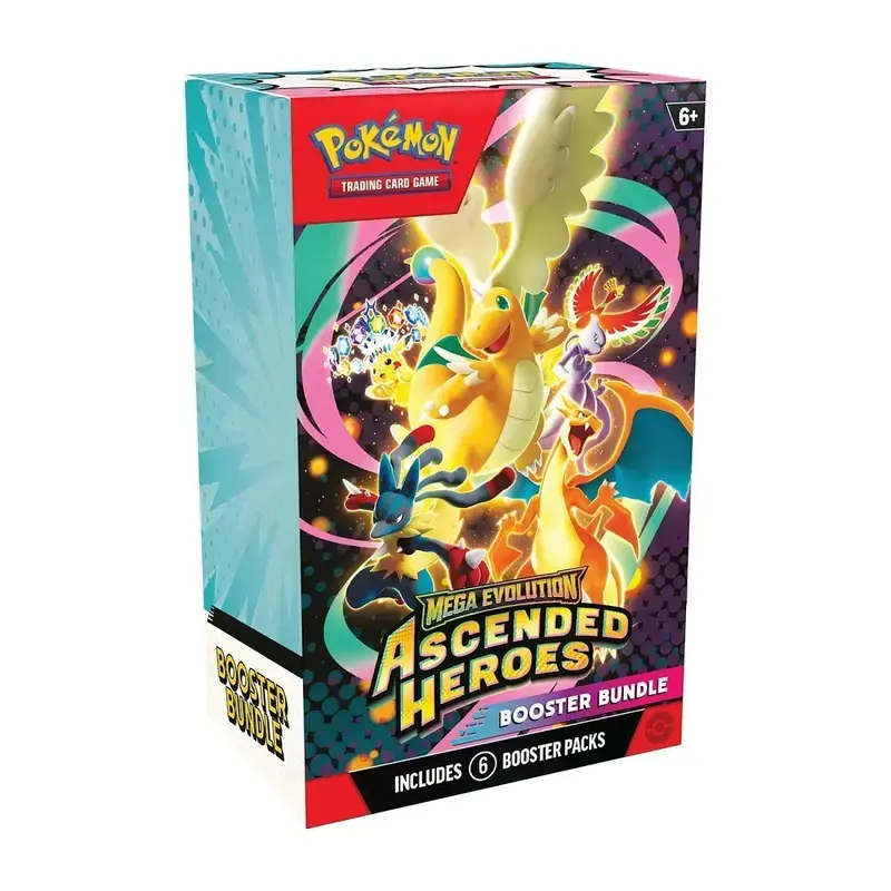 Pokémon TCG: Mega Evolution Ascended Heroes Factory Sealed Booster Bundle - Official Trading Card Game Packs with Artwork, for Collectors