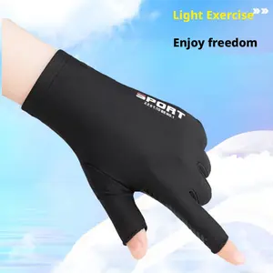 "Sports Ice Silk UV Protection Gloves – Thin Unisex Anti-Slip, Breathable for Cycling & Fishing, Two-Finger Design for Driving, Touchscreen Compatible, Waterproof & Heat Insulation, Multi-Functional Touchscreen Gloves"