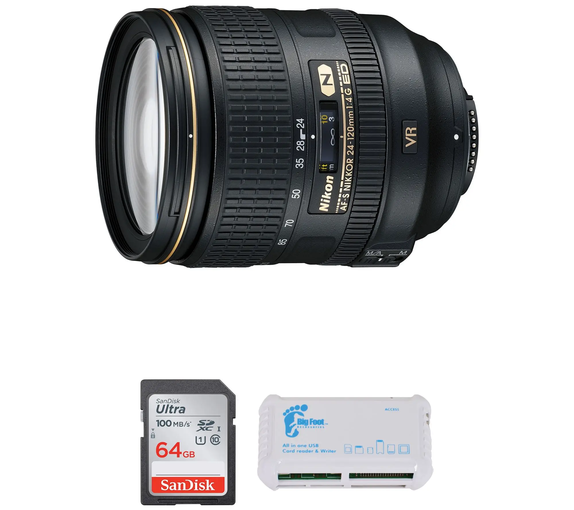 Nikon NIKKOR 24-120mm f/4G ED VR Lens Bundle