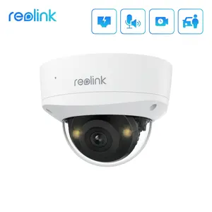 Reolink RLC-840A 4K Security IK10 Vandal-Proof PoE Camera 8MP Color Night Vision, 125° Viewing Angle, Two-Way Audio, Person/Vehicle/Animal Detection