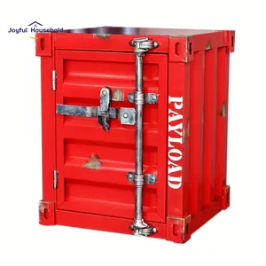 Living Room Bedroom Iron industrial style container iron cabinet storage cabinet bedside table