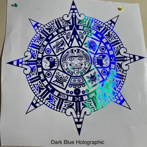 Azteca Sun Calendar Decal Sticker Car Exterior Accessory For Cars, Trucks, SUV, Room Windows  Vehicle Exterior Decoration