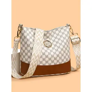 Women's Soft Leather Crossbody-Shoulder Bag, Casual Lightweight Bag with Adjustable Strap, New Spring-Autumn Design for Middle-Aged Daily Commute, Outing
