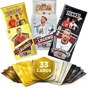 2026–27 Soccer Cards – 33 Unique Soccer Player Trading Cards |   3 Mystery Packs (Black, Gold & Silver) |   Different Cards in Each Pack |   Ideal for Football Fans & Collectors – Not Original