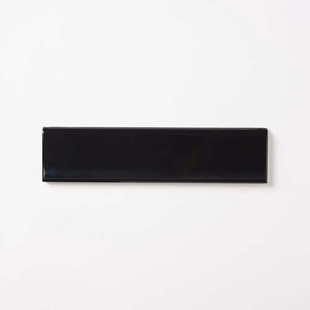 Venice Black 2x10 Bullnose Ceramic Tile