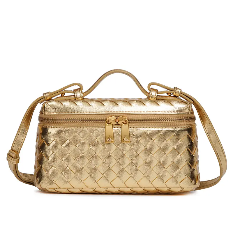 Stylish Ladies' Fashion Lunch Box Bag – Unique Handwoven Zip Bag, The Ultimate Trendy Shoulder & Crossbody Accessory
