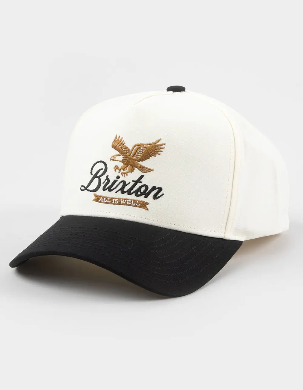 BRIXTON  Mens Well C NetPlus® Snapback Hat, Black Combo