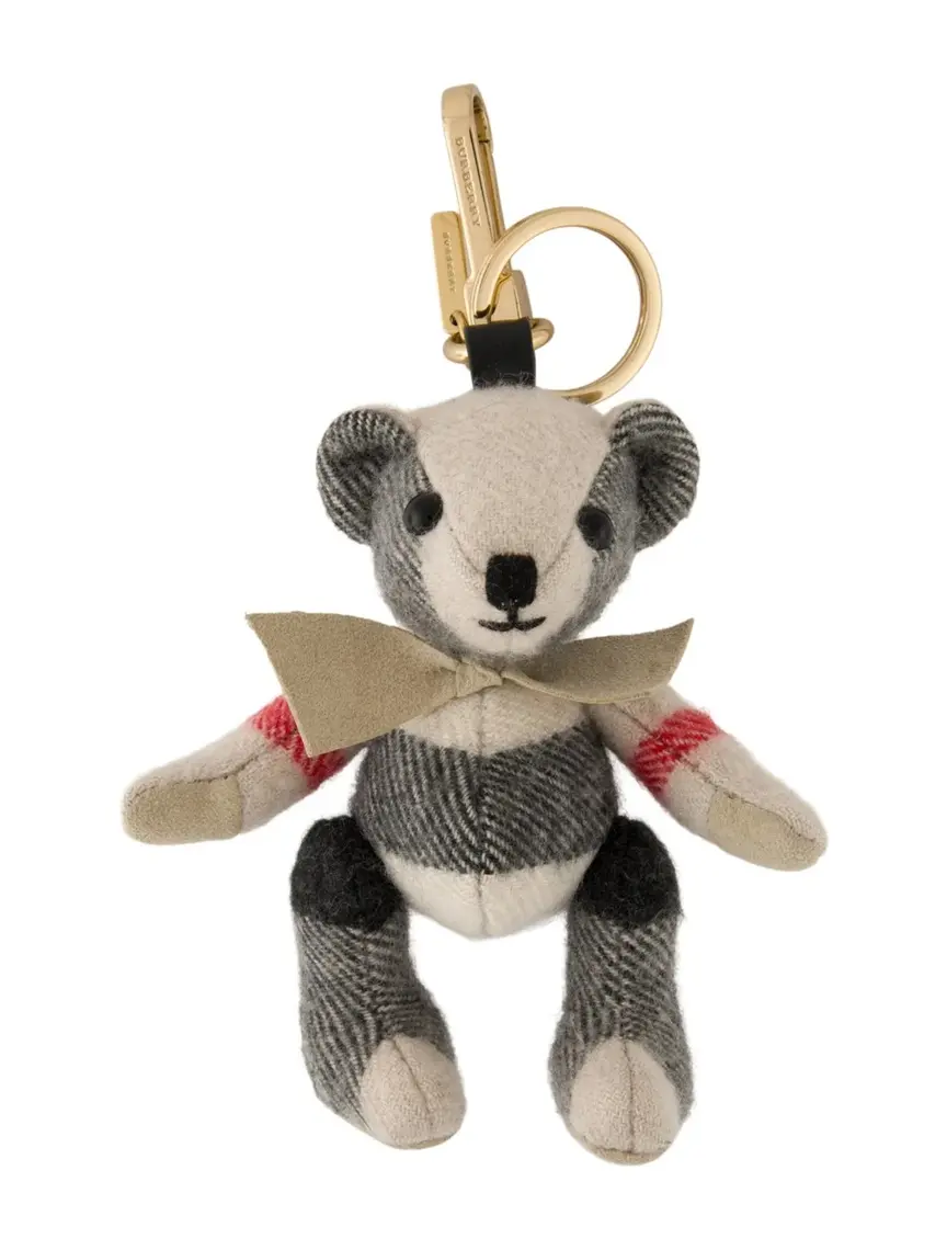 Pre-owned BURBERRY wool Bag Accessories Bear Keychain