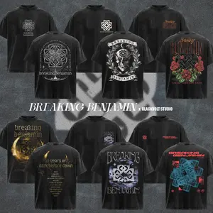 [COLLECTION] Breaking Benjamin Band T-Shirt Collection, Dark Angel Graphic Tee, Retro Post-Grunge Style Shirt, Emotional Alternative Metal Inspired Shirts, Vintage Heavy Cotton Band Tee, Gift for Rock Music Lovers, Alternative Merch for Men & Women