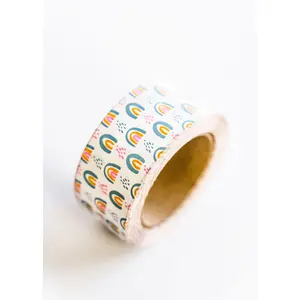 Boho Rainbow Print Packaging Tape 2"