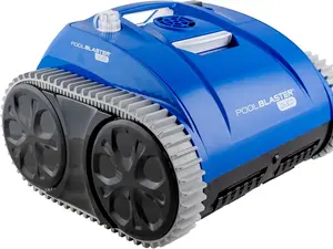(All-New 2025) POOL BLASTER CX-300 Cordless Robotic Pool Cleaner for Smaller Inground & Above Ground Pools, 2.5 Hr Runtime, Wall Climbing, Smart Navigation, Rechargeable, Lightweight Robot Pool Vacuum