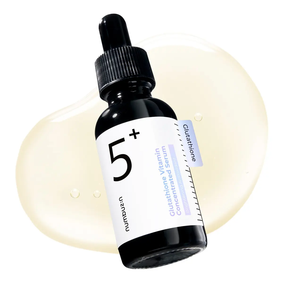 Numbuzin - No.5+ Glutathione Vitamin Concentrated Serum 30ml | VITAMIN C & GLUTATHIONE BRIGHTENING SERUM FOR HYPERPIGMENTATION, MELASMA, SCARS