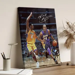 Kobe Bryant Poster Mamba Mentality Motivational Wall Art Canvas Print High Quality Artistic Home Office Decoration