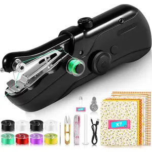 Sewing Machine, Mini Hand Sewing Machines for Beginners, Quick Stitching & Small Sewing Machine, Dual Complete Sewing Kit for Travel