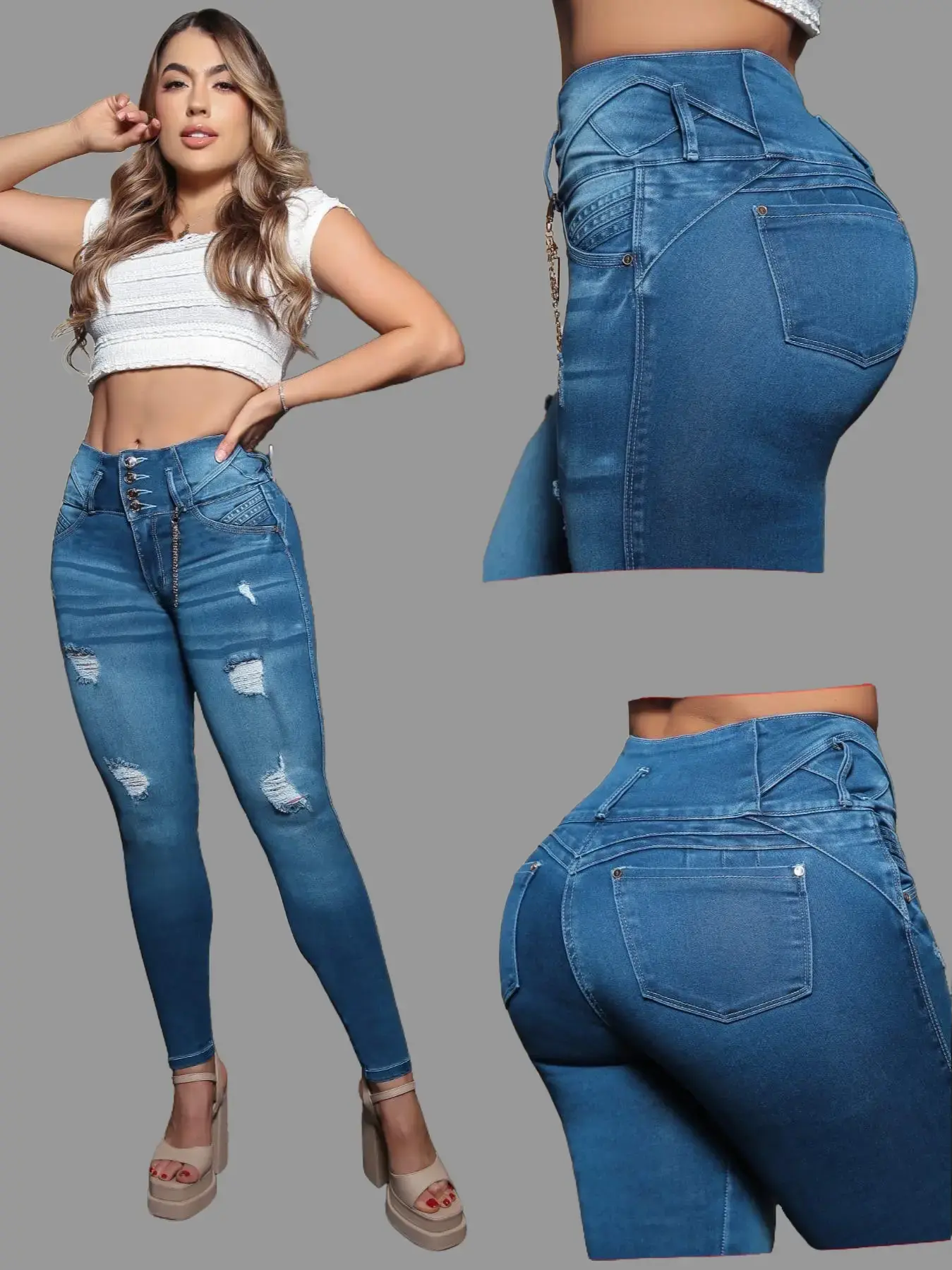 COLOMBIAN BONBONUP WOMAN'S JEANS BUTT LIFTER
