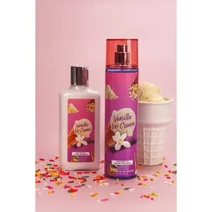 Vanilla Ice Cream Body Mist & Lotion Set | Sweetest Treat for Your Skin