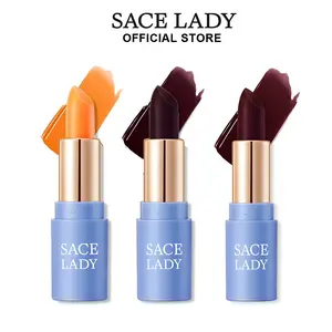 SACE LADY 3Pcs Tinted Lip Balm Set Lasting Color Changing Smooth Matte Lip Stain Moisturized Lipstick Kit
