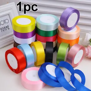 2.5cm/0.98inch Ribbon for Wedding Decoration, Gift Wrapping, Party Supplies, Floral Arrangements, Ideal for Special Occasions