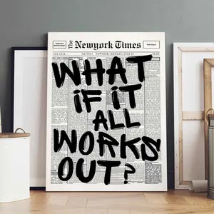 Wooden Frame Canvas Poster, Inspirational Wall Art Decor, Modern Home Decoration, Aesthetic Design, High-Quality Waterproof Painting, Ideal Gift Idea