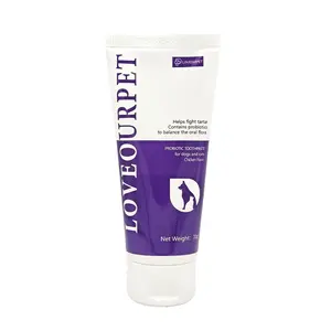 LoveOurPet Pet Toothpaste for Dogs & Cats – Teeth Cleaning Fresh Breath Tartar Control Plaque Remover Gentle Oral Care, Probiotic Formula, Eco-Friendly Tube Chicken flavor