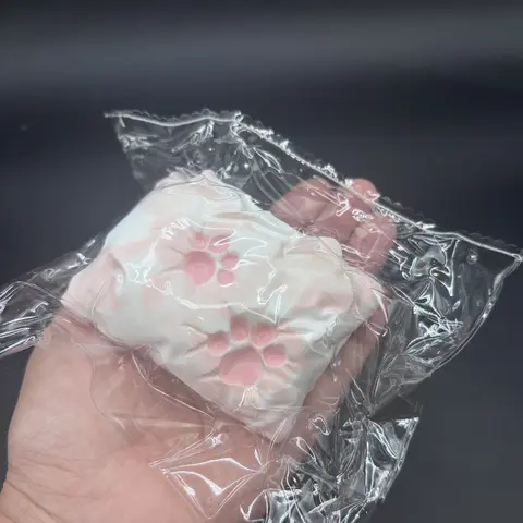 Frozen butter textured strawberry pillow cat paw Taba Squishy Toy