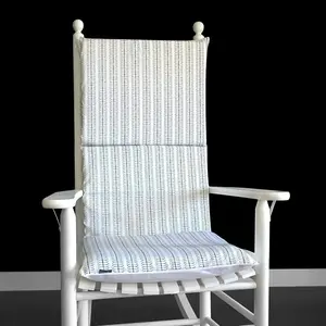 Dark Gray Stripe Rocking Chair Pad