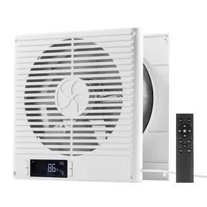 【fathersdaygift】VEVOR 7.5-Inch Room to Room Fan,2-in-1 305 CFM Through Wall Fan with Remote Control & Two-Way Airflow10-Speed Ventilation Quiet Vent for KitchenLiving & Laundry Room Workshop