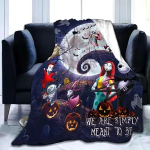 Christmas Blanket Soft Warm Flannel Throw Blanket Lightweight Cozy Funny Sofa Bedroom Blankets Gifts for Kids Young Adults Men Women Boy Girl