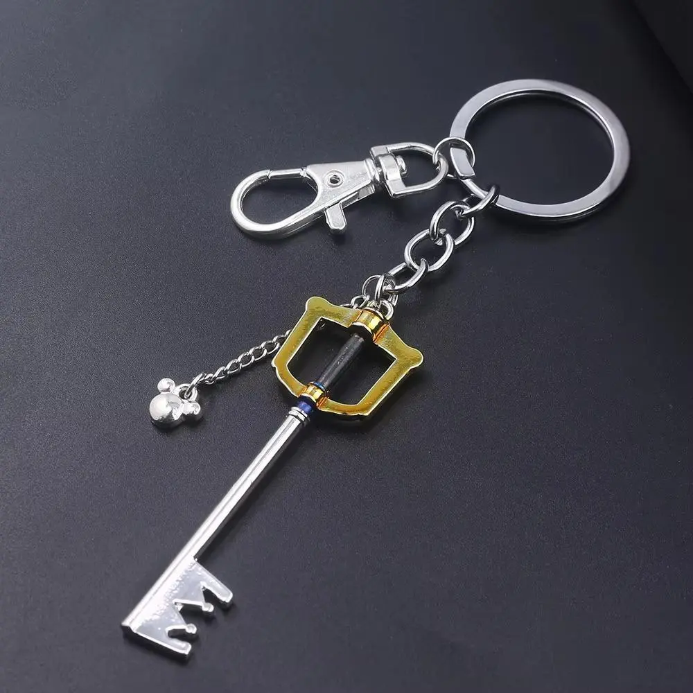 2026 Necklace set Game Kingdom Hearts Key Keyblade Keychains Sora Crown Roxa Keyblade Paopu Fruit Weapon Pendants Keyring Necklace For Men Car