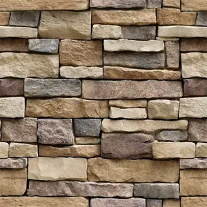 Stone Wallpaper Brick Wallpaper Peel and Stick Stone Backsplash Self-Adhesive Removable Vinyl Wraps Grey Faux Brick Shelf Paper 17.71" X 118" Home Decorations Contact Paper