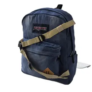 Jansport Unisex Backpack Breathable Back Panel Campus Backpack SpiderMan denim style with Multiple Compartments for College Middle School Students