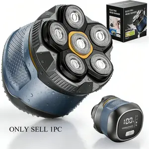 Upgraded Magnetic Head Shaver for Bald Men, Ipx7 Waterproof Wet/dry Shaving, 2-Speed Mens Head Shaver, Ideal for Precision Grooming, Waterproof Rechargeable Shaver