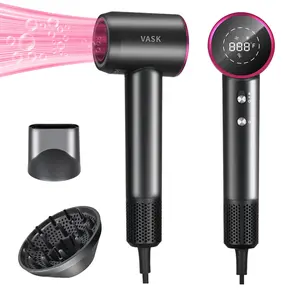 High Speed Hair Dryer, 110000 RPM High Speed Blow Dryer 200 Million Negative Ionic Care Hair Dryer,with Smooth Nozzle for Travel & Home with Low Noise, Thermo Control