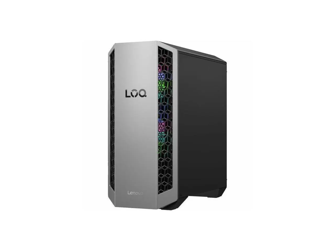 Lenovo LOQ 26ADR10 91DF000UUS Gaming Desktop Computer - AMD Ryzen 7 8745HX - 32 GB - 1 TB SSD - Tower - Luna Gray, Eclipse Black - AMD Chip - Windows 11 Pro 64-bit - NVIDIA GeForce RTX 5060 Ti 8 GB -