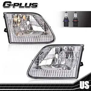 Fit For 97-03 Ford F-150 Headlight 97-99 F-250 97-02 Expedition Left&Right Pair G-PLUS