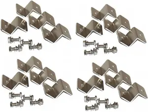 Solar Panel Z Bracket Mounting Kit for RV, Boat & Off-Grid Systems  Heavy Duty Aluminum Mount (4 Sets)