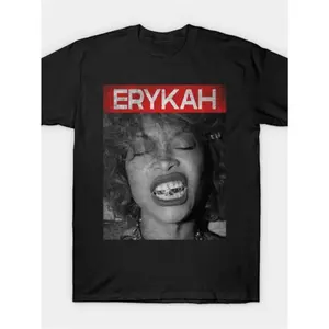 Summer t Shirts Erykah Badu T Shirt Men'S Trend Graphic Print T-Shirt